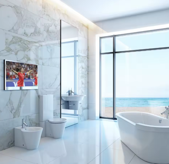 Mirror TV 22" HD Smart, Waterproof, Voice Control, Built-in Speakers & Wi-Fi
