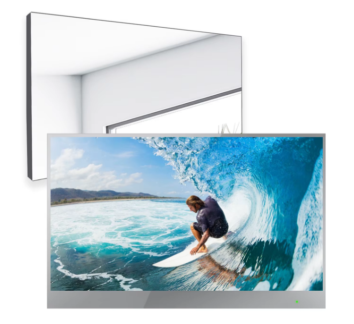 Mirror TV 22" HD Smart, Waterproof, Voice Control, Built-in Speakers & Wi-Fi