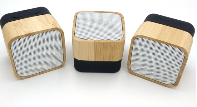 Mini Squared Wooden Wireless Bluetooth Speaker