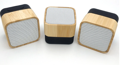 Mini Squared Wooden Wireless Bluetooth Speaker