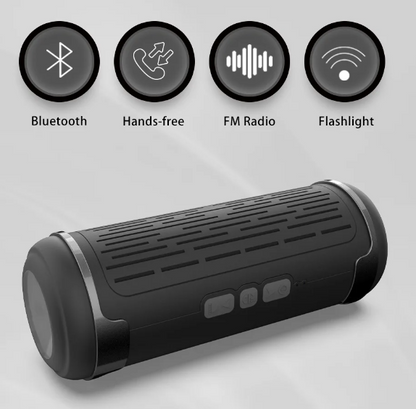 Outdoor Wireless Bluetooth Speaker: Portable, Waterproof, Flash Light, Handsfree