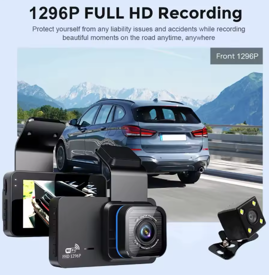 Dashcam Driving Recorder HD 1080p Night Vision Front & Rear 32G