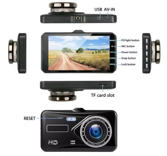 Dashcam Front & Rear with 32G SD Memory Card