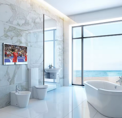 Mirror TV 22" HD Smart, Waterproof, Voice Control, Built-in Speakers & Wi-Fi