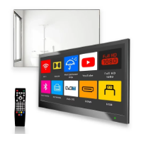 Mirror TV 22" HD Smart, Waterproof, Voice Control, Built-in Speakers & Wi-Fi